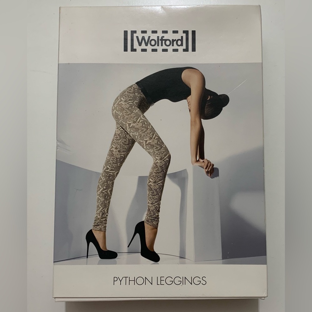 Wolford Python Print Leggings - Tan